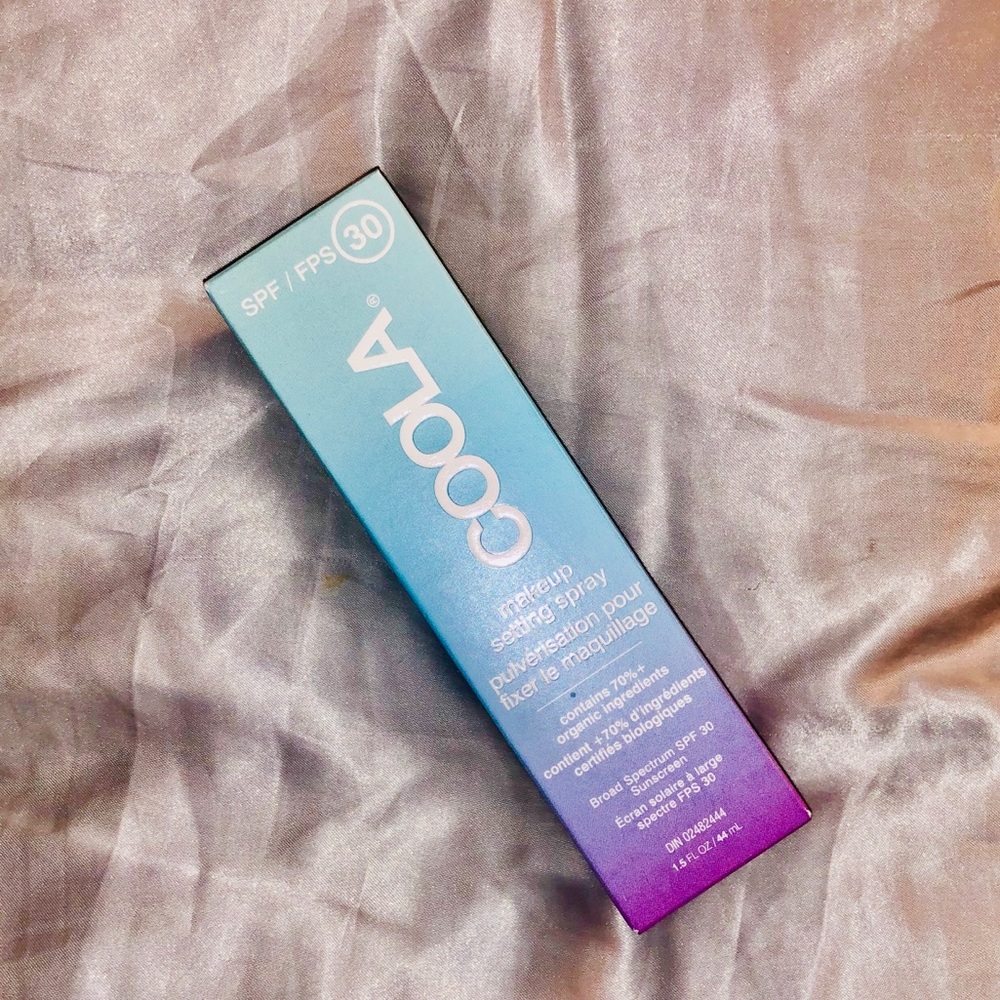 Coola SPF setting spray